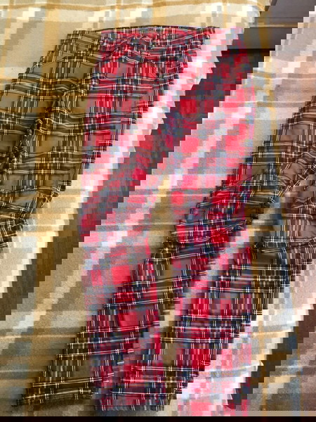 Συλλεκτικό G-Star Pharrell Williams Elwood 5622 3D tapered Canvas Royal Tartan plaid print 33/34