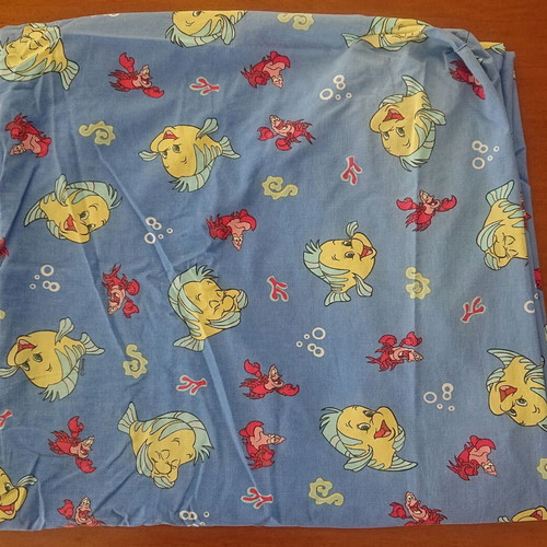 Vintage fitted bed sheet for single bed, like new, Flounder & Sebastian