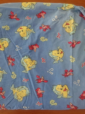 Vintage fitted bed sheet for single bed, like new, Flounder & Sebastian