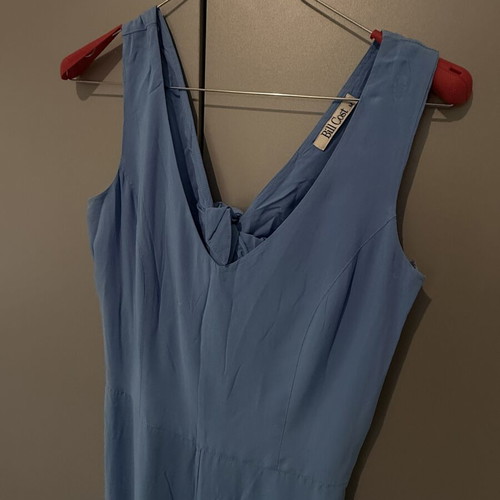 Bill Cost Blue Sleeveless Jumpsuit with Side Zipper size M