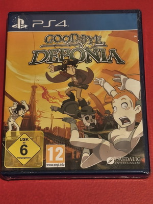 Goodbye Deponia PS4 game, sealed