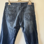 Men's Dark Blue Straight Leg Jeans W38 L36