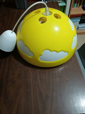 Children's lamp with clouds like new