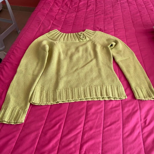 Naf Naf pullover like new, green, medium size with slim fit