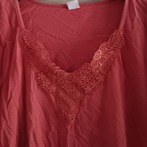 Women's short-sleeve blouse used, red, sizes L and XL