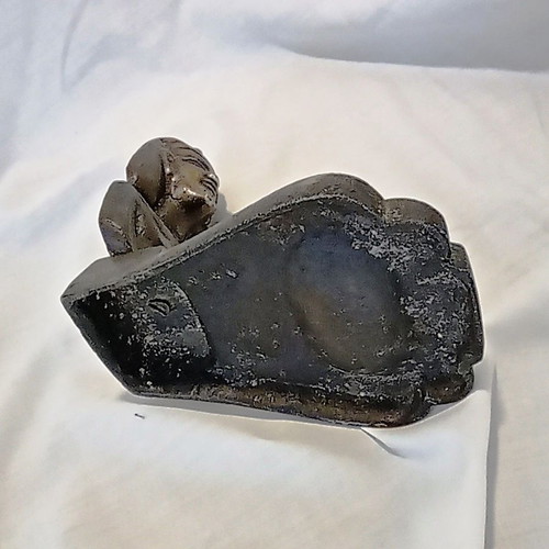Vintage Metal Egyptian Pharaoh Ashtray 70s, like new