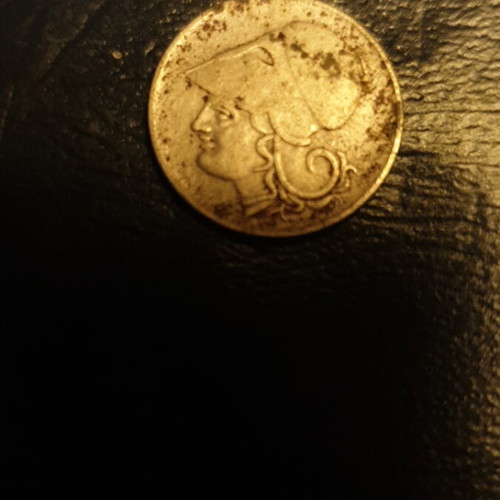 Greek coins 1926 used, set of 4 drachma and lepta