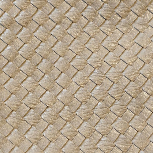 Large shoulder bag like new, beige with woven texture