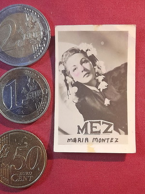 Maria Montez MEZ vintage collectible photo card