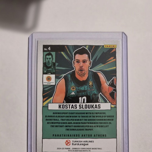 Kostas Sloukas EuroLeague 2024-25 Panini Donruss card new #4 128/149