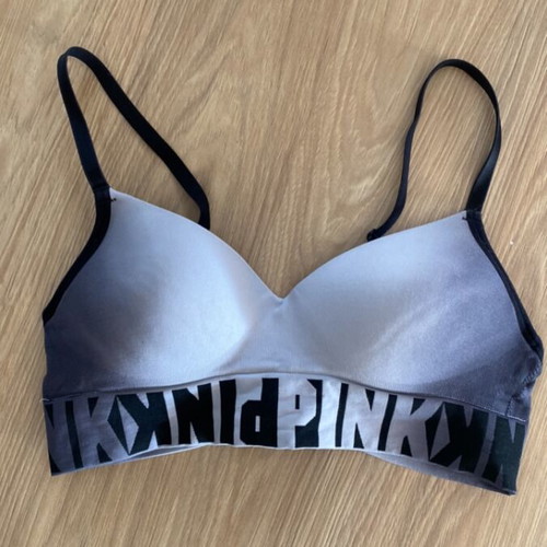 Pink sports bra Victoria's Secret used, size XS/S, black and grey