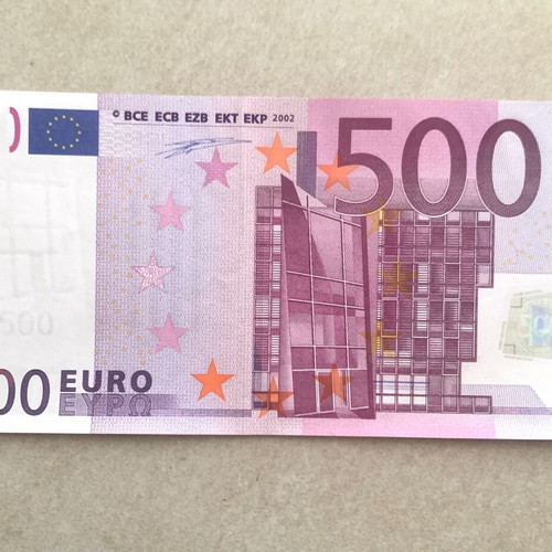 Rare collectible 500 euro banknote new, France U-serie, Duisenberg Signature