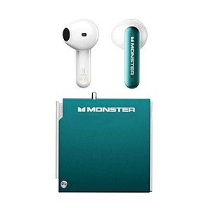 MONSTER XKT17 EARBUD BLUETOOTH 5.3 WIRELESS EARPHONE NOISE REDUCTION WITH SPORT MIC WITH CHARGING CA