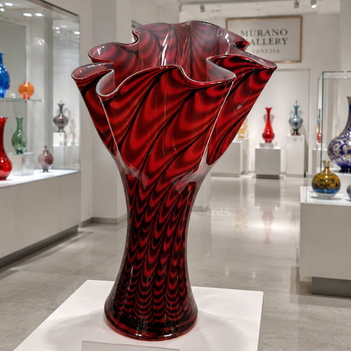 Βάζο Murano Style Glass Leopard μεταχειρισμένο