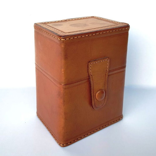 Tuscany Leather Duo leather box used, vintage edition by Aramis
