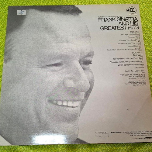 Frank Sinatra's Greatest Hits LP μεταχειρισμένο, τζαζ