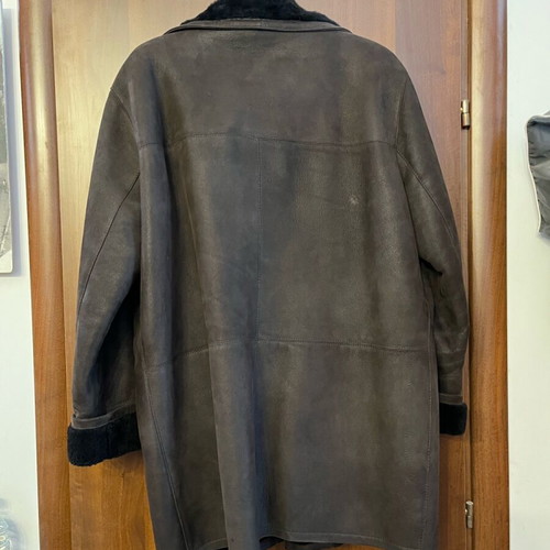 New leather sheepskin half coat XL Men's