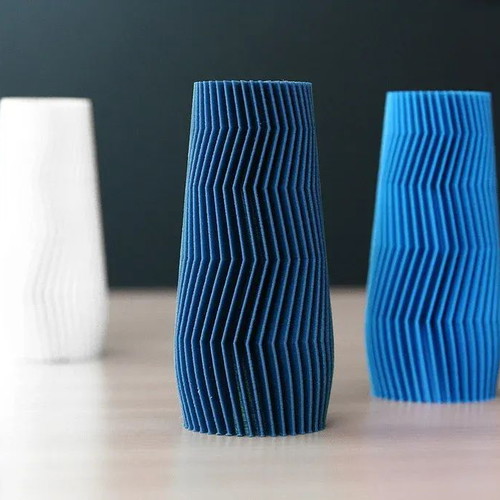 Rippled Elegance vase made to order with rippled design