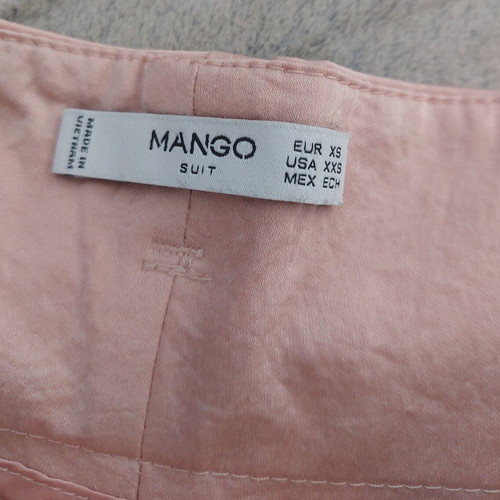 Mango Suit pink high-waisted shorts with belt like new