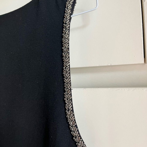 Mango mini dress used, black with beaded sleeve details
