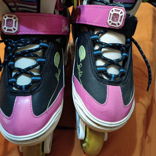 Barbie by Powerslide inline rollers used, adjustable size 33-37