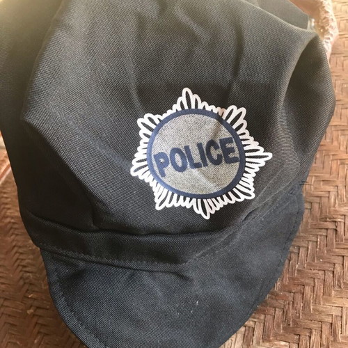 Police Hat and Plastic Baton New, Carnival Costume