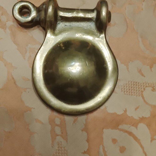 Brass ashtray used, decorative wall-mounted