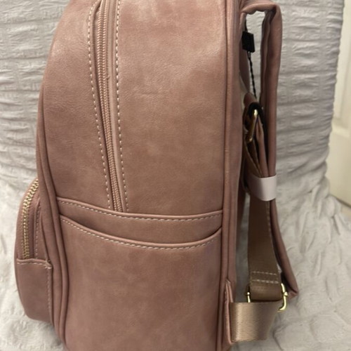 Cream Bear backpack, pink