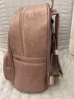 Cream Bear backpack, pink