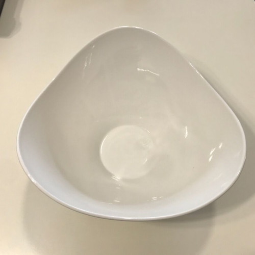 White serving salad bowl new with modern design