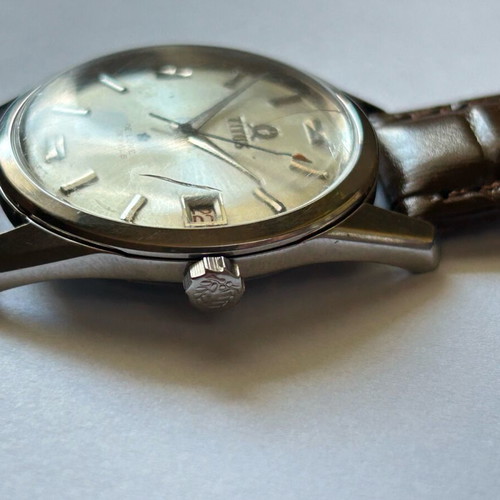 Titus De luxe wind-up watch used, 21 jewels, gray silver