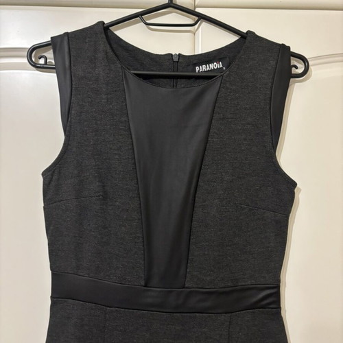 Paranoia dress dark gray like new, size S