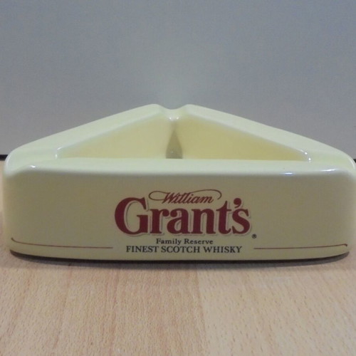 Grant's Scotch Whisky old promotional ceramic ashtray used