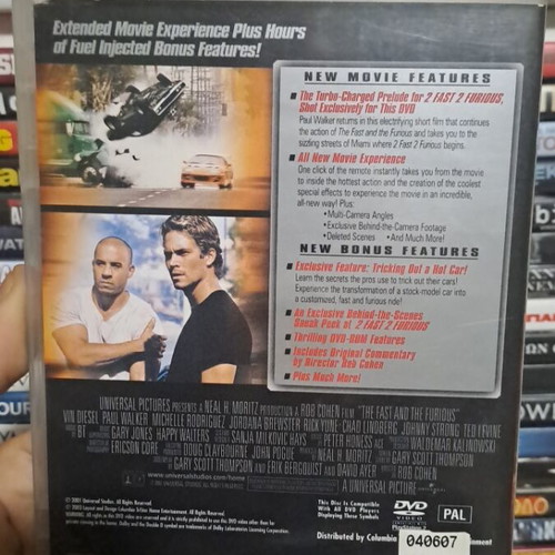 The Fast and the Furious Deluxe Edition DVD μεταχειρισμένο, δράσης και περιπέτεια