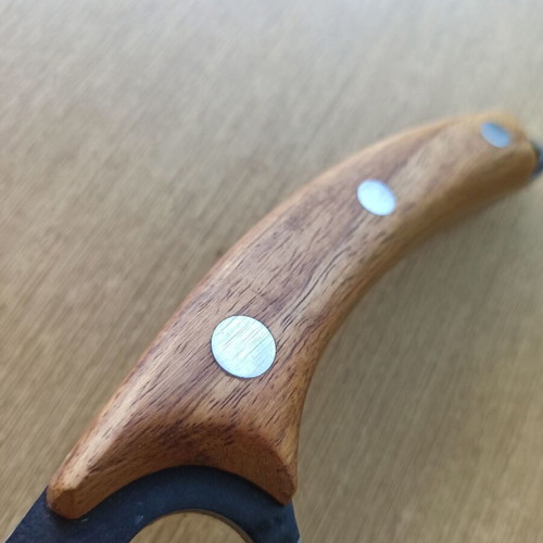 Kitchen Knife with Asian Design New, wooden handle