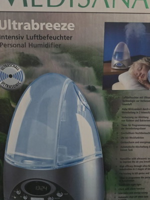 Medisana Ultrabreeze humidifier like new, barely used