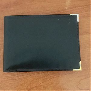 Μαύρο δερμάτινο πορτοφόλι αχρησιμοποίητο