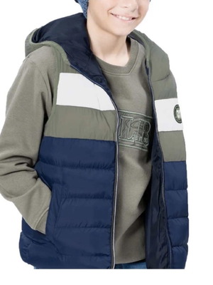 Sleeveless quilted jacket with hood for boy Energiers new, size 14