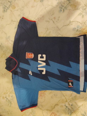 Αυθεντική φανέλα Άρσεναλ 1995-1996 εκτός έδρας Nike Replica, μέγεθος M