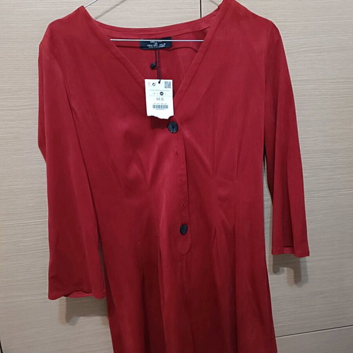 Bershka one-piece jumpsuit new, size M, burgundy