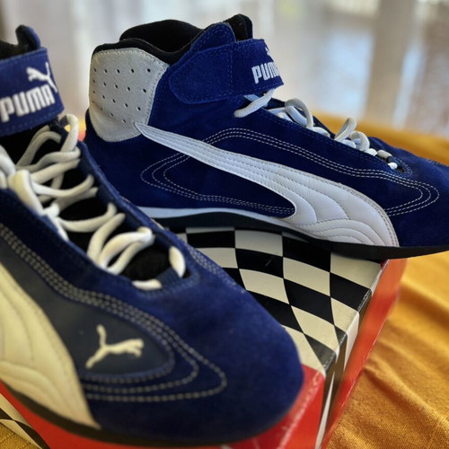 Puma Grit Cat Co Vintage Motorsport Boots, EU 46, Blue