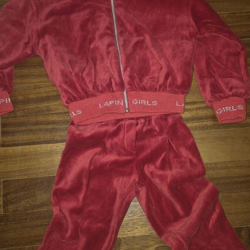 Lapin House velvet tracksuit double face, like new, size 4 years