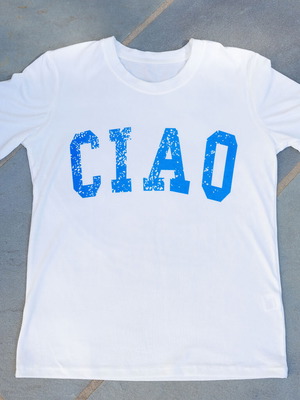 Ciao T-shirt like new, large, white