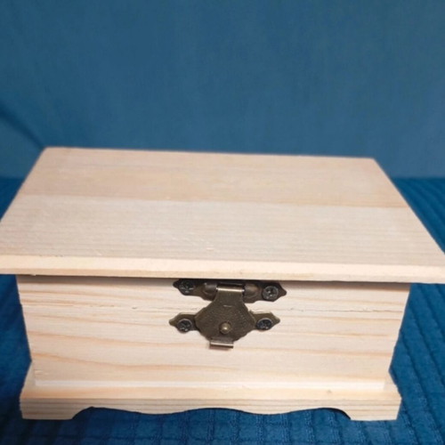 Wooden box for decoupage new