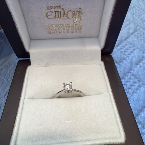 Real Diamond 0.50ct Round Brilliant with GIA Certification like new