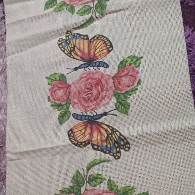 Butterfly embroidery new with threads included