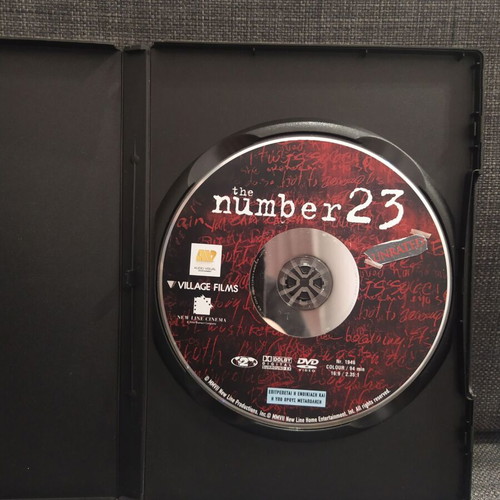 The Number 23 DVD used with subtitles, large case