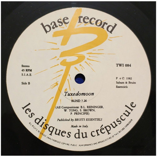 Tuxedomoon Time to Lose Blind 45 RPM vinyl record used, rock