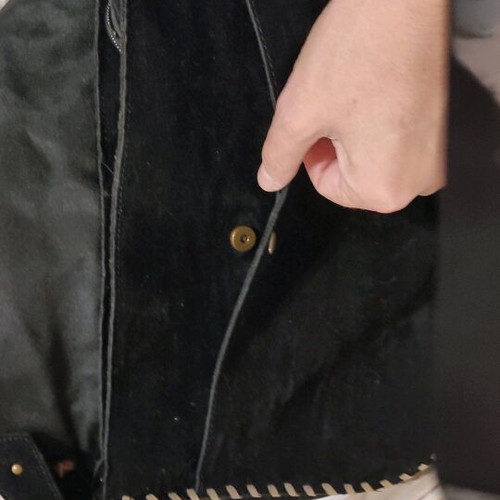 Fur bag black like new, winter style
