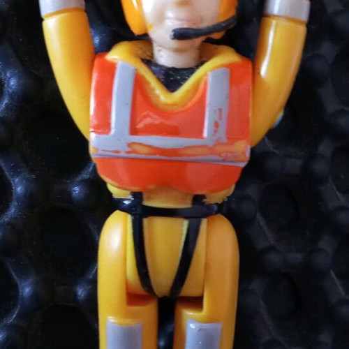 Vintage pilot miniature used, Prisma 2010 toy figure
